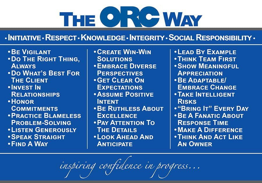 The ORC Way 25 Fundamentals